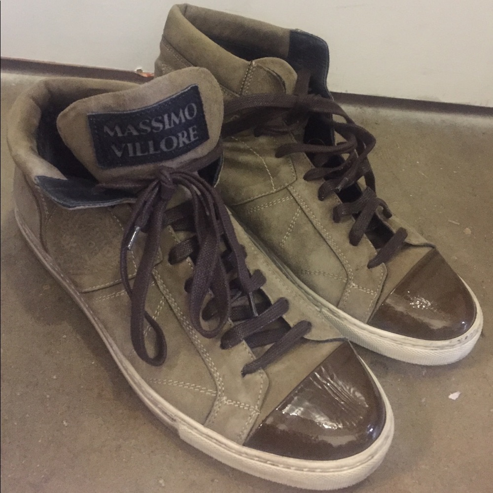Massimo villore suede men’s shoes brown grey